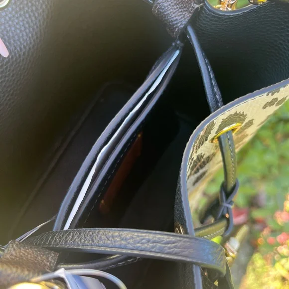 Coach Rowen Bucket Bag with Leopard Print -CCD03 - Picture 10 of 14